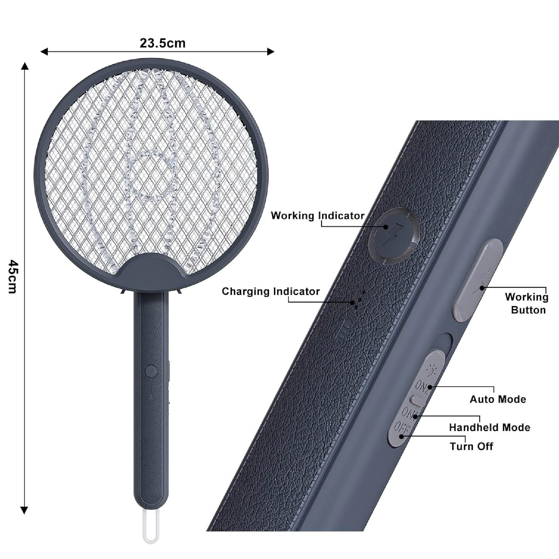 Miniatura 6 de Raqueta Mata Zancudos Plegable Colgante